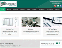 Tablet Screenshot of metallock.com.br